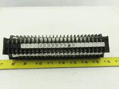 Togi PUW-20 DIN Rail Dual Terminal Block 600V 16A 600V 19 A 14 AWG Lot of 24