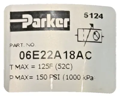 NEW Parker 06E22A18AC