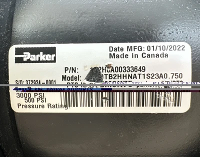 New | in-Stock Parker 5.00TB2HHNAT1S23A0.750 Cylinders Indiana US | J&J Industrial Supply #1208966