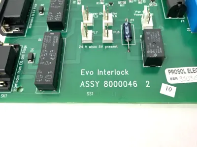 USED EVO INTERLOCK VACUUM POWER CONTROL CARD, 3503159 PROSOL