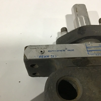 JAMESBURY 830L1122HBXZ WAFER-SPHERE BUTTERFLY STAINLESS STEEL VALVE