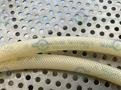 USED SF MEDICAL CW100 NEUTRASIL SILICONE 129" HOSE W/ COMPRESSION FITTING TO THREADED