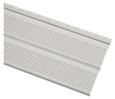 Ply Gem Lot of Approximately 680 Pieces of- 11.25 in. x 0.5 in. Rectangular White Weather Resistant Vinyl Soffit Vent