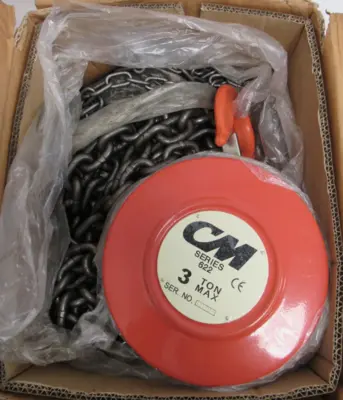NEW CM SERIES 622 CHAIN HOIST 3 TON 10FT