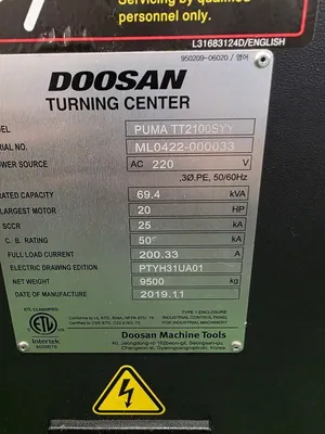 2019 DOOSAN PUMA TT-2100SYY CNC Lathes Multi Axis | Graff-Pinkert (11)