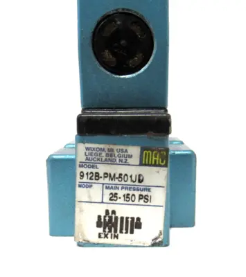NEW MAC VALVES 912B-PM-501JD SOLENOID VALVE W/PME-501JD 912BPM501JD