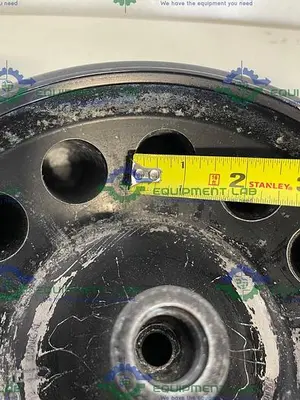USED BECKMAN JA-12 FIXED-ANGLE ALUMINUM ROTOR- 12 X 50 ML, 12,000 RPM W/ DAMAGED PINS