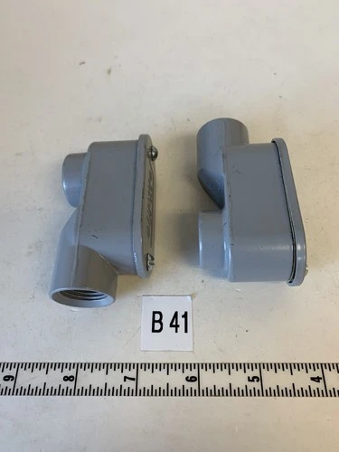 GENERIC PVC CONDUIT BODY E121488 1/2" SLB USED(Lot Of 2) FAST SHIPPING!