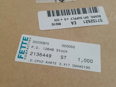NEW Fette Compacting 2136449