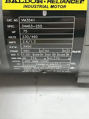 USED BALDOR VM3541