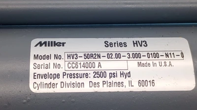 NEW MILLER FLUID POWER HV3-50R2N-02.00-3.000-0100-N11-0
