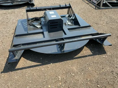 New JCT 72” Brush Mower Skid Steer Attachment, hydraulic driven with hoses and quick coupler fitting...