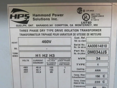 Used HPS _UNKNOWN_ Transformers Texas US | OCO Industrial #1690826