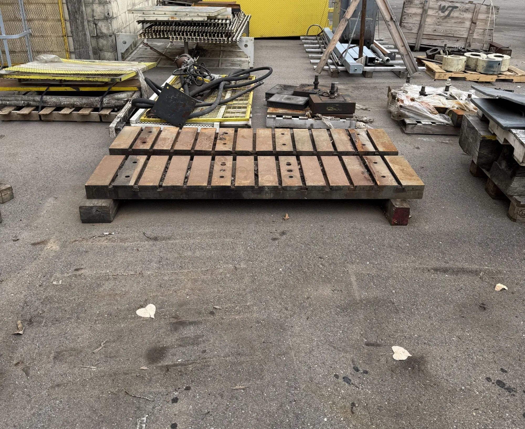 84" x 19" x 4" T-Slotted Bolster Plate (2)