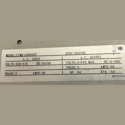 Saftronics 50 HP VFD