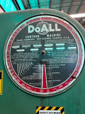 DOALL Vertical Band Saw | ESP Machinery Australia Pty Ltd (7)