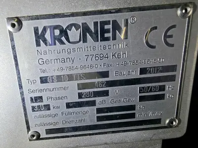 Used KRONEN GS 10 TT Slicers / Dicers / Cutters Illinois US | M&M Equipment Corp. #1506706