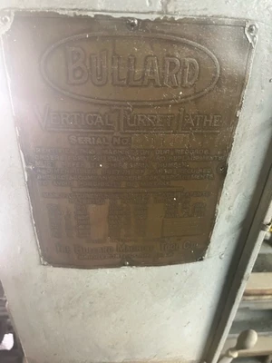 24" Bullard, vertical turret lathe, 28" swing