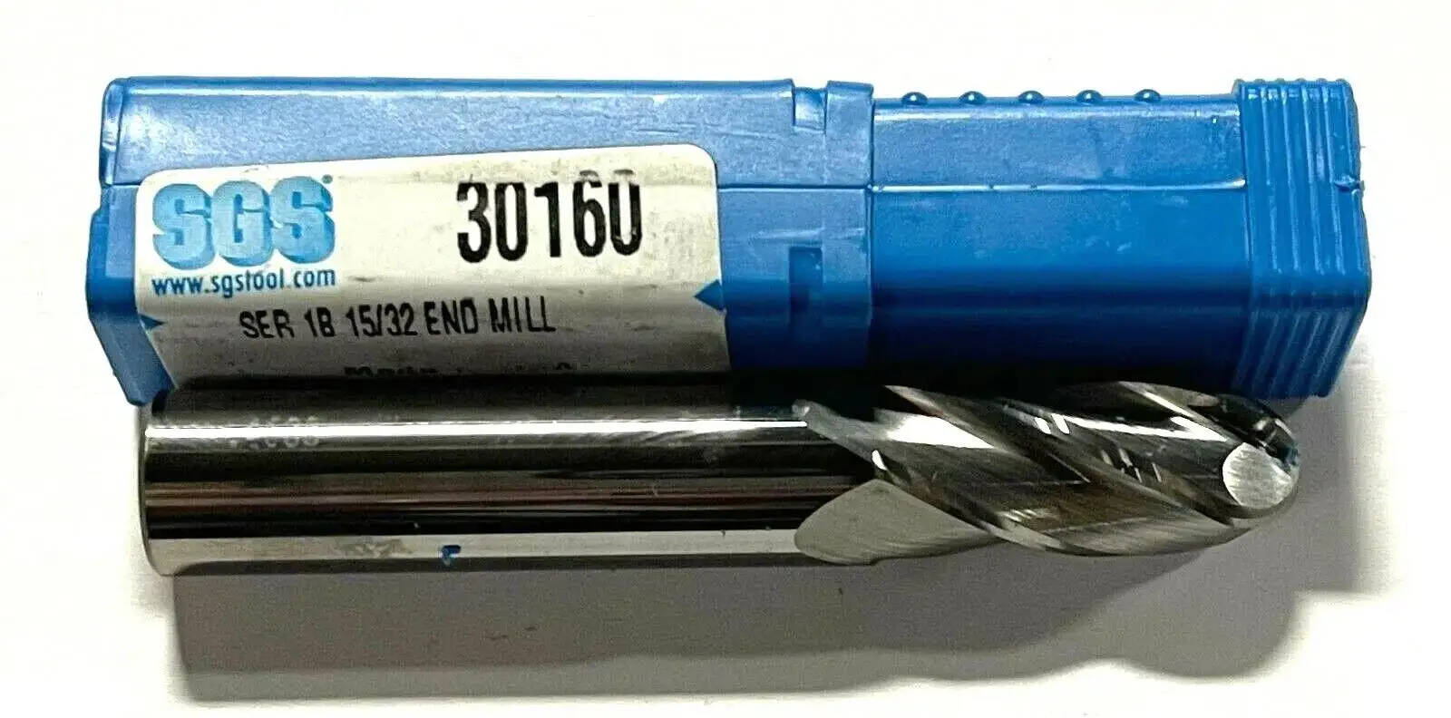 SGS 15/32" Carbide Ball Nosed End Mill 4 Flute 30Â° Helix USA Made 30160