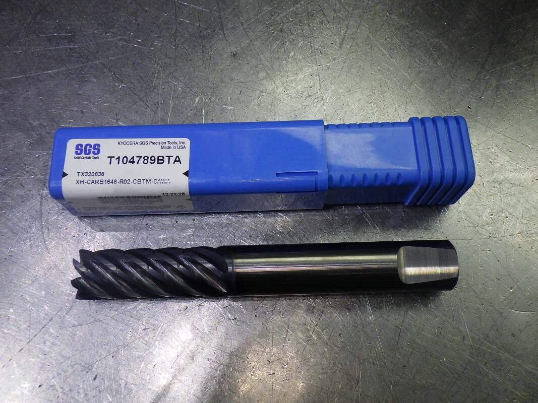 Kyocera/SGS 16mm 7 Flute Coolant Thru Carbide Drill 16mm Shank T104789BTA (LOC2025B)