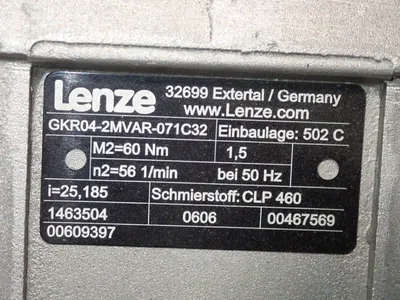 USED LENZE GKR042MVAR071C32
