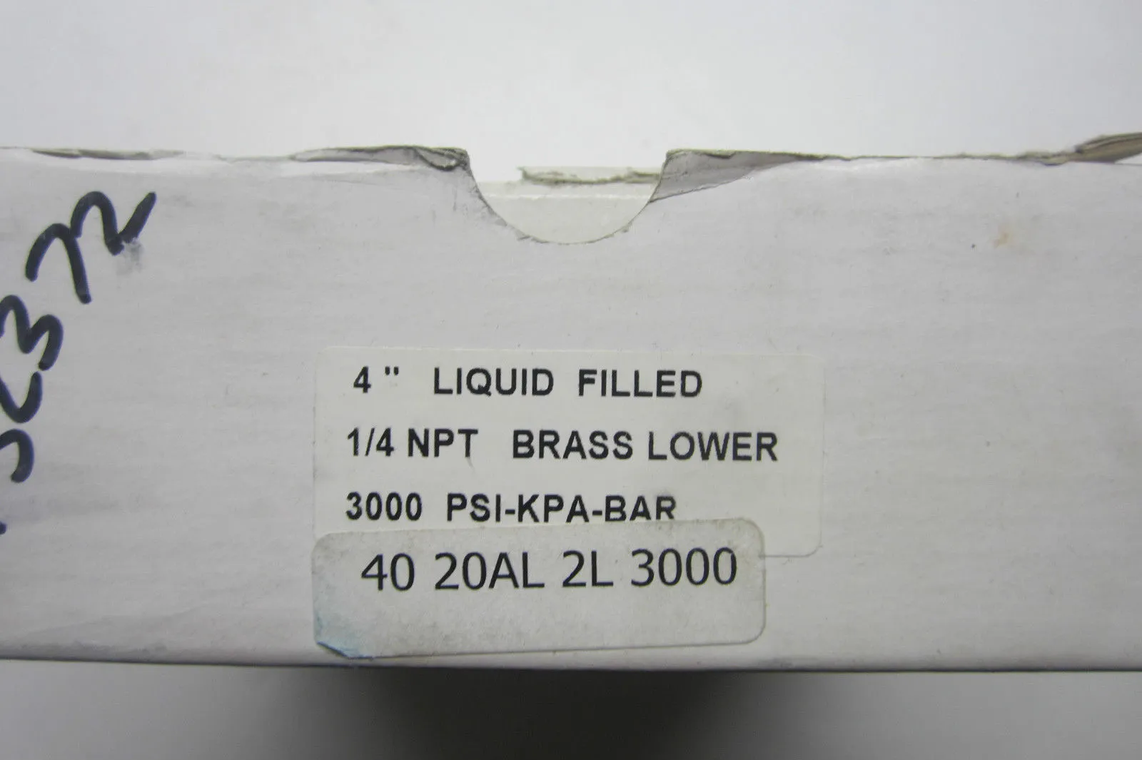 NEW ICON 40-20AL-2L-3000 4" GAUGE 4020AL2L3000