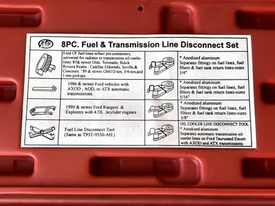 Advanced Tool Design Model ATD-3400  8 Piece disconnect set missing 1