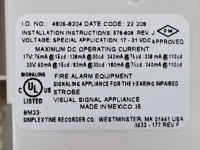 NEW SIMPLEX 4906-9204