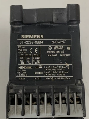 USED Siemens 3TF2222-0BB4