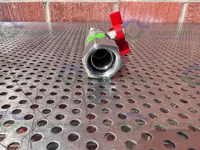 NEW CHEMGLASS CG-1969-M-26 M30 STAINLESS STEEL BALL VALVE MALE TO FEMALE 3/4"