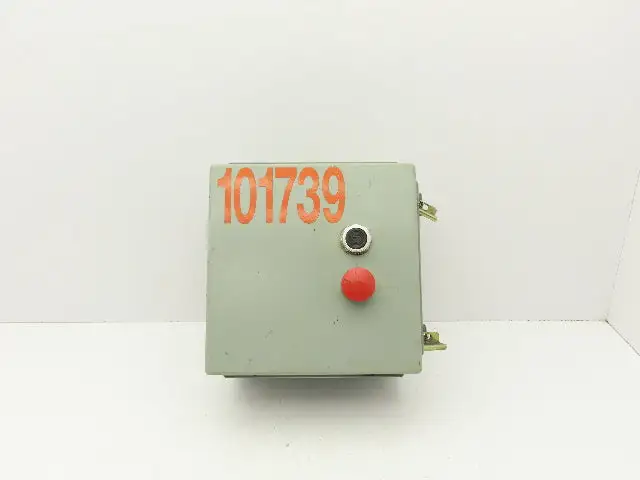 Hoffman A10106CH Electrical Enclosure Junction Box E-Stop Pushbutton 10x10x6"