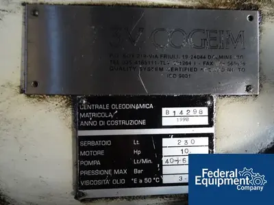 USED 3V Cogeim 0.2 Sq Meter 3V Cogeim Nutsche Filter Dryer, Hastelloy C276