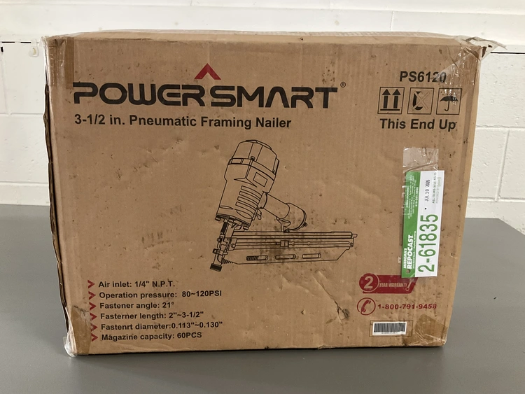 Used POWER SMART 3 1/2” PNEUMATIC FRAMING NAILER Nailers Michigan US | Miedema Asset Management Group #1321181