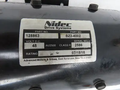 Nidec BZ3-4002 Landoll Bendi Forklift Hydraulic Pump & Motor B30/42E180D