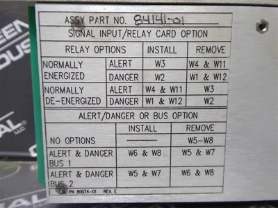 Bently Nevada 3300 Series XDUCR I/O & Record Terminal Module 78462-01 Rev M Used