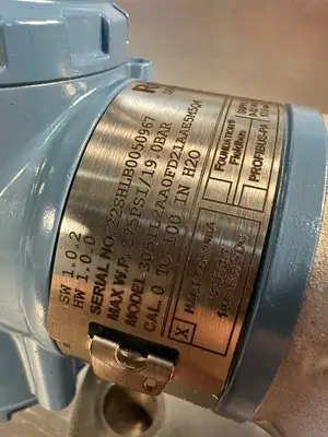 Rosemount 3051L2AA0FD21AAE5M5Q4 275PSI/19.0Bar (6.4.4)