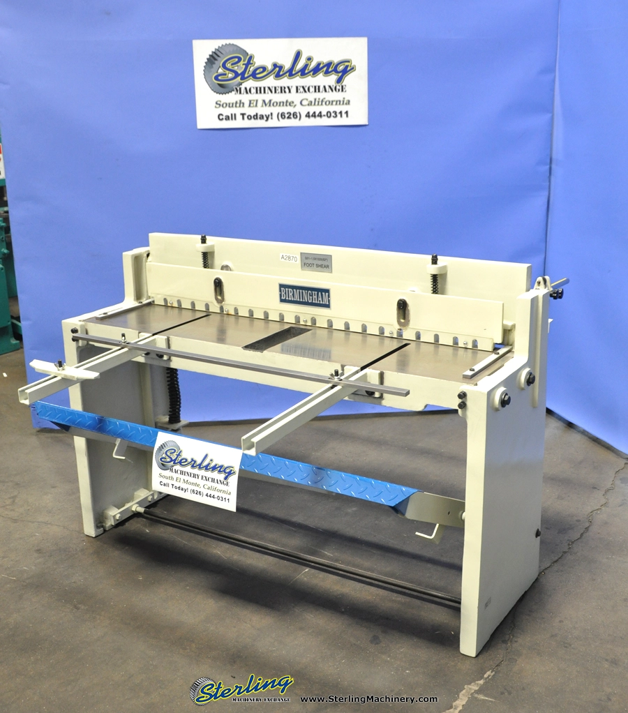 New | in-Stock BIRMINGHAM 0-5216-C Foot Power Shears California US | Sterling Machinery Exchange #1467179