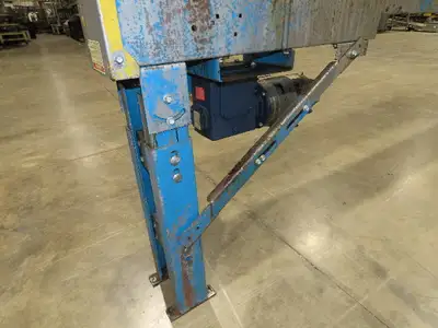 New London Engineering 7.5"x12' Plastic Roller Belt Accumulating Conveyor 30 FPM