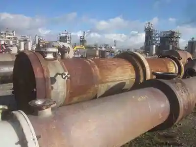 1820 sq ft struthers wells stainless steel shell & tube heat exchanger