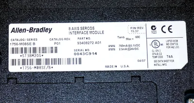 ALLEN BRADLEY 1756-M08SE SER.B INTERFACE MODULE 1756M08SE