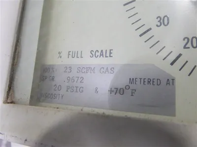 Fisher Porter 10A5003B Vert Arator 500 Flow Meter Used