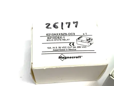 USED MAGNECRAFT SOLID-STATE RELAY 10A, IN: 3...32VDC, OUT: 24...280VAC