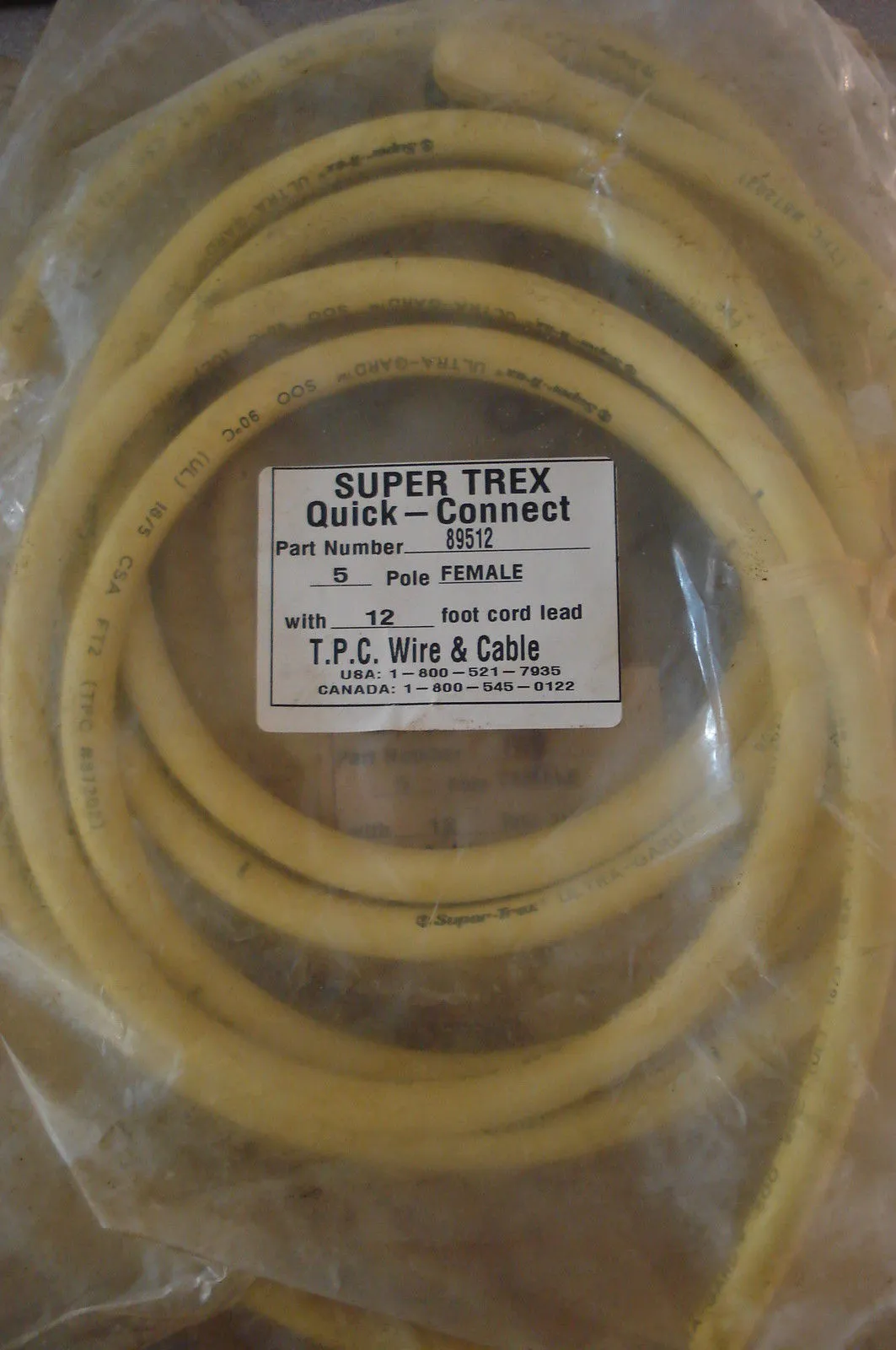 NEW TPC 89512 12' SUPER TREX QUICK CONNECT