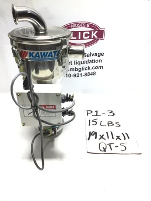 Kawata Vacuum Loader Receiver Hopper