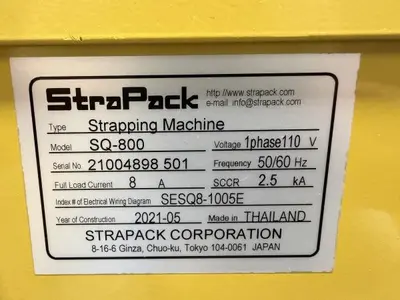 Used STRAPAK SQ-800 End Matchers Pennsylvania US | RT Machine Company #897691