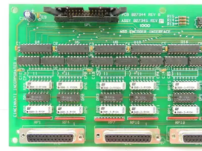 Cincinnati PCB 827344 REV B NSD Encoder Interface Circuit Board 827345