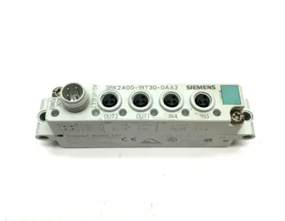 USED SIEMENS AS-I COMPACT MODULE K20 DIGITAL A/B SLAVE, 2 DI/2 DQ