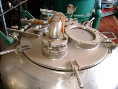 Ferrum POR-1000 BN gastight perforate basket centrifuge, 316SS.