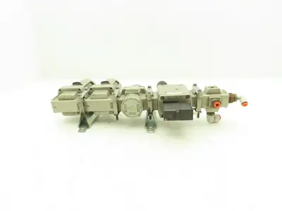 SMC Pneumatic Air Filter Regulator Soft-Start Valve Assembly 24V 150PSI