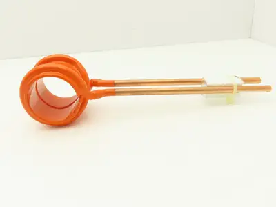 Thermatool TT3-2.250 Induction Cooling Coil Band 2-1/4"ID Double Turn 3/8" Tube
